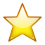 Glowing Star on Apple iOS 4.0