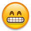 Beaming Face with Smiling Eyes on Apple iOS 4.0