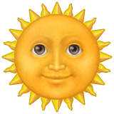Sun with Face on Apple iOS 5.1