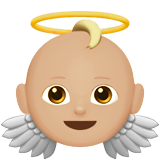 Baby Angel: Medium-Light Skin Tone on Apple iOS 11.3