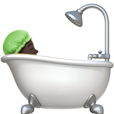 Person Taking Bath: Dark Skin Tone on Apple iOS 11.3