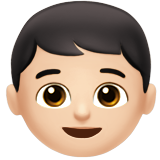 Boy: Light Skin Tone on Apple iOS 11.3