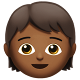 Child: Medium-Dark Skin Tone on Apple iOS 11.3
