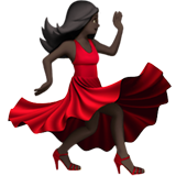 Woman Dancing: Dark Skin Tone on Apple iOS 11.3