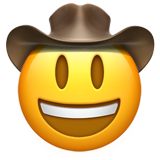 Cowboy Hat Face on Apple iOS 11.3
