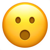 Face with Open Mouth on Apple iOS 11.3