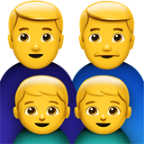 Family: Man, Man, Boy, Boy on Apple iOS 11.3