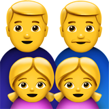 Family: Man, Man, Girl, Girl on Apple iOS 11.3