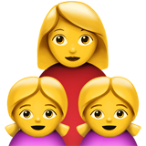 Family: Woman, Girl, Girl on Apple iOS 11.3