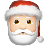 Santa Claus: Light Skin Tone on Apple iOS 11.3
