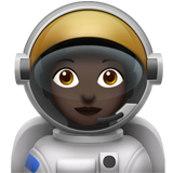 Woman Astronaut: Dark Skin Tone on Apple iOS 11.3