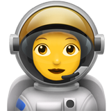 Woman Astronaut on Apple iOS 11.3