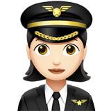 Woman Pilot: Light Skin Tone on Apple iOS 11.3