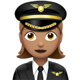 Woman Pilot: Medium Skin Tone on Apple iOS 11.3