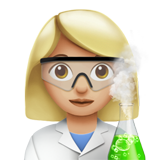 Woman Scientist: Medium-Light Skin Tone on Apple iOS 11.3