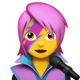 Woman Singer on Apple iOS 11.3