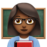 Woman Teacher: Medium-Dark Skin Tone on Apple iOS 11.3