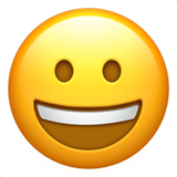 Grinning Face on Apple iOS 11.3