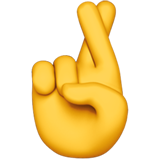 Crossed Fingers on Apple iOS 11.3