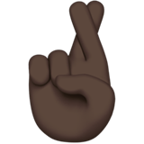 Crossed Fingers: Dark Skin Tone on Apple iOS 11.3
