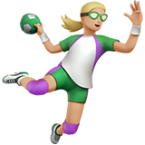 Person Playing Handball: Medium-Light Skin Tone on Apple iOS 11.3