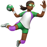 Person Playing Handball: Medium-Dark Skin Tone on Apple iOS 11.3
