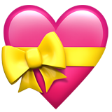 Heart with Ribbon on Apple iOS 11.3