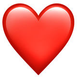 Red Heart on Apple iOS 11.3