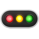 Horizontal Traffic Light on Apple iOS 11.3