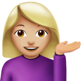 Person Tipping Hand: Medium-Light Skin Tone on Apple iOS 11.3