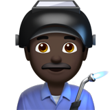 Man Factory Worker: Dark Skin Tone on Apple iOS 11.3