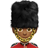 Man Guard: Medium-Dark Skin Tone on Apple iOS 11.3