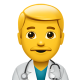 Man Health Worker on Apple iOS 11.3
