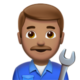 Man Mechanic: Medium Skin Tone on Apple iOS 11.3