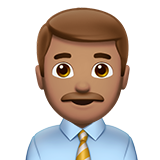 Man Office Worker: Medium Skin Tone on Apple iOS 11.3
