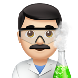 Man Scientist: Light Skin Tone on Apple iOS 11.3