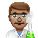 Man Scientist: Medium Skin Tone on Apple iOS 11.3