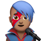 Man Singer: Medium Skin Tone on Apple iOS 11.3