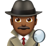 Man Detective: Medium-Dark Skin Tone on Apple iOS 11.3