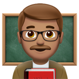Man Teacher: Medium Skin Tone on Apple iOS 11.3