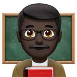 Man Teacher: Dark Skin Tone on Apple iOS 11.3