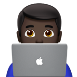 Man Technologist: Dark Skin Tone on Apple iOS 11.3