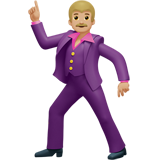 Man Dancing: Medium-Light Skin Tone on Apple iOS 11.3