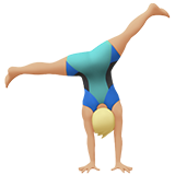 Man Cartwheeling: Medium-Light Skin Tone on Apple iOS 11.3
