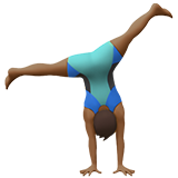 Man Cartwheeling: Medium-Dark Skin Tone on Apple iOS 11.3