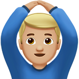 Man Gesturing OK: Medium-Light Skin Tone on Apple iOS 11.3