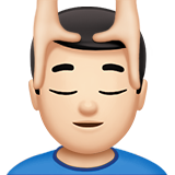 Man Getting Massage: Light Skin Tone on Apple iOS 11.3