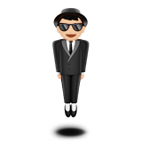 Person in Suit Levitating: Light Skin Tone on Apple iOS 11.3