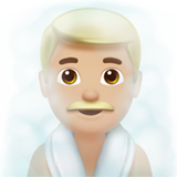 Man in Steamy Room: Medium-Light Skin Tone on Apple iOS 11.3