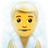 Man in Steamy Room on Apple iOS 11.3